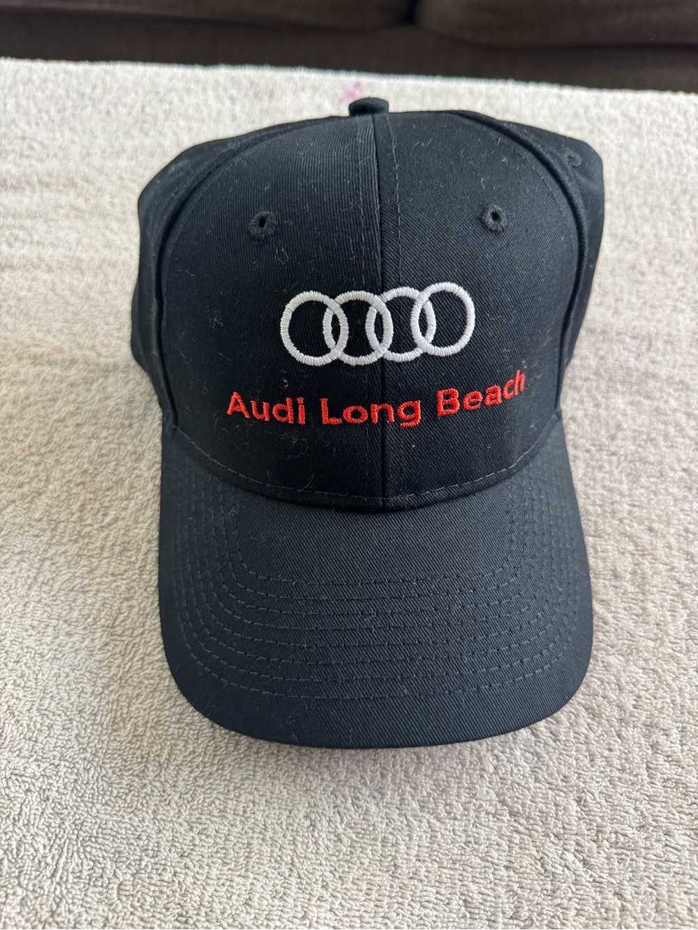 Audi Long Beach Black Logo Baseball Cap